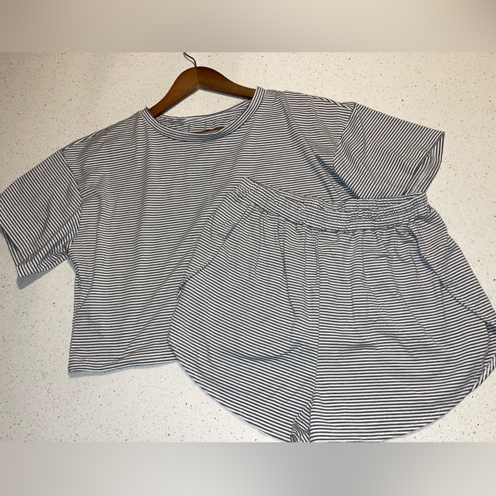 Striped pajama set